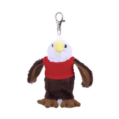 Soft Plush Eagle Keychain with Tee