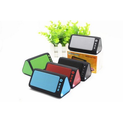 Triangle LED Flashlight TF Card & FM Radio Bluetooth Speaker