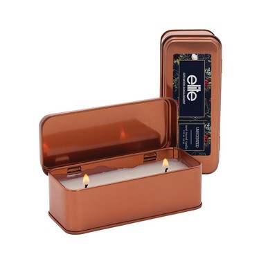 2.25 Oz. Scented Copper Rectangular Candle