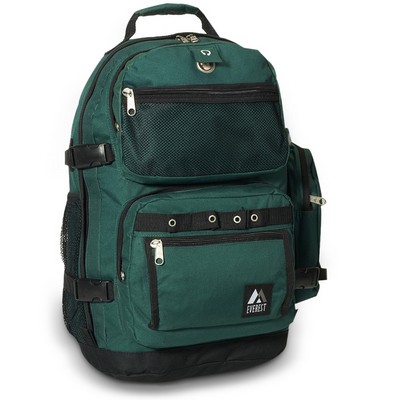 Everest Oversize Deluxe Backpack, Dark Green/Black