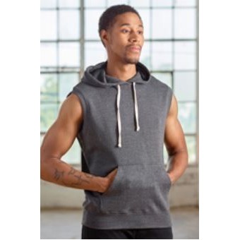 Tri-Blend Fleece Sleeveless Pullover Hoodie