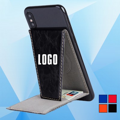 Folding Phone Holder/Stand w/Card Holder