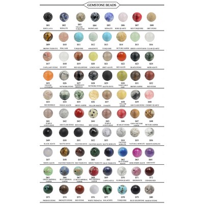 Chart Gem Stone Beads