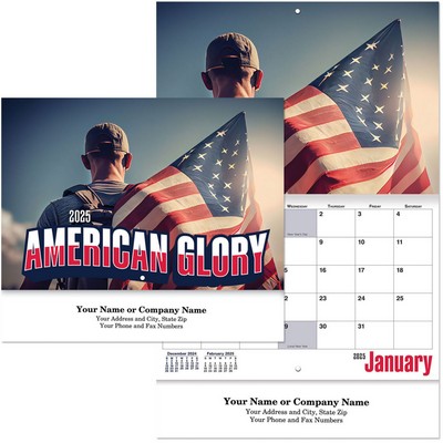 American Glory Stapled Wall Calendar