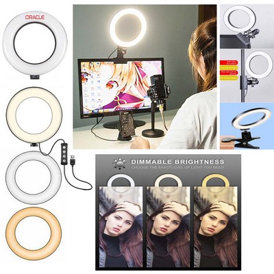 Kidder 6" Ring Light + Clip Stand