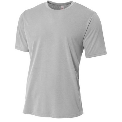 A4 Inc Mens Spun Poly Tee