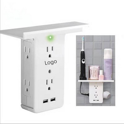 Socket Wall Shelf Multi Plug Outlet Extender