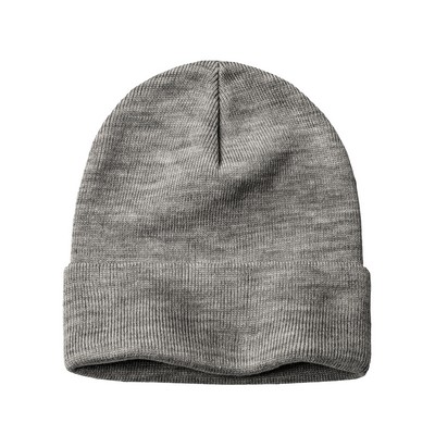 Canada-made Merino Cuffed Beanie - Grey - Adult O/S