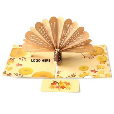 3D Thanksgiving Turkey Cards