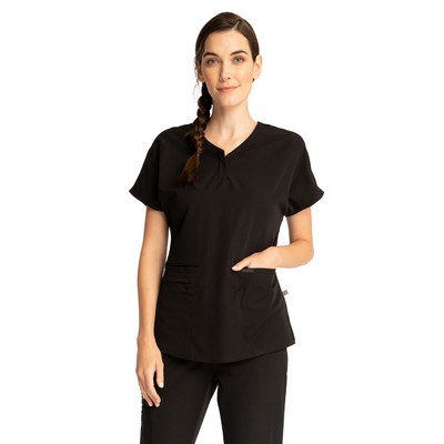 Cherokee® Euphoria Women's Zip V-Neck Scrub Top