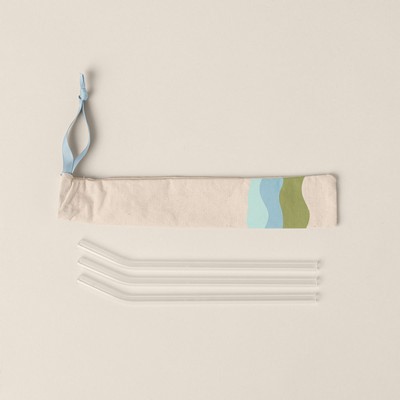 Pouch For Reusable Straws - Natural Canvas