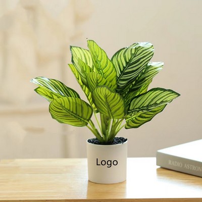 Artificial Potted Plants Fake Plant with Pot Office House Bathroom Living Room Desk Decoration