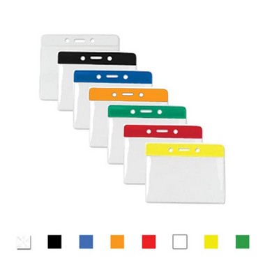 Horizontal Top Load Color Bar Badge Holder