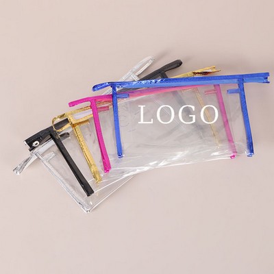 9 1/2''X6''X 2 2/5'' PVC Toiletry Bag