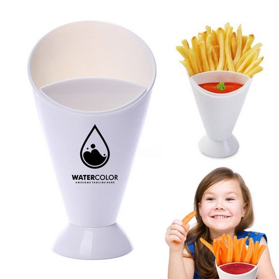 French Fries with Sauce Cup Holder