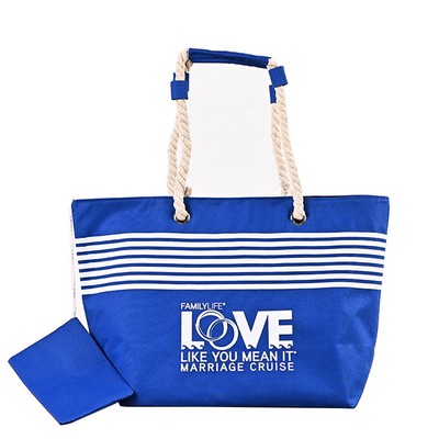 Canvas Riviera Tote With Thick Rope