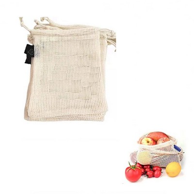 Reusable Cotton Mesh Bag