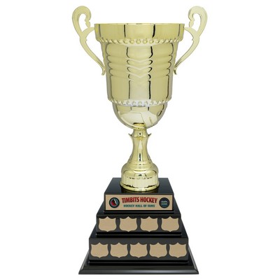 Ossington Cup Annual - Piano Base - Rosewood/Silver, Award Trophy, 27"