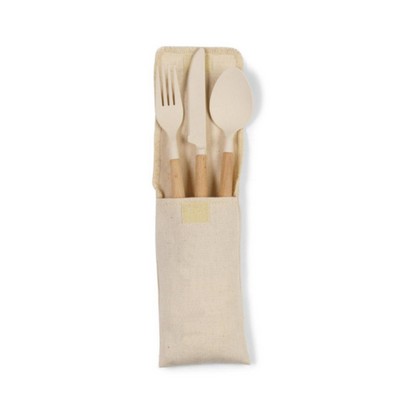 Bamboo Fiber Cutlery Set