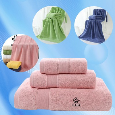 Opulent Hotel-grade Cotton Bath Towel Set