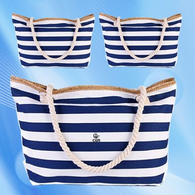 Cotton Canvas Tote for Beach Shopping