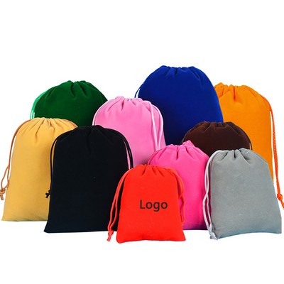 Drawstring Velvet Bag