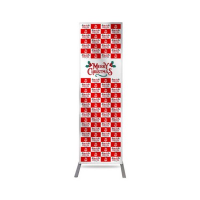 Custom Sizes Economy Step and Repeat Banner Stand / Double Sided