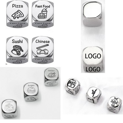 Unique Stainless Steel Dice