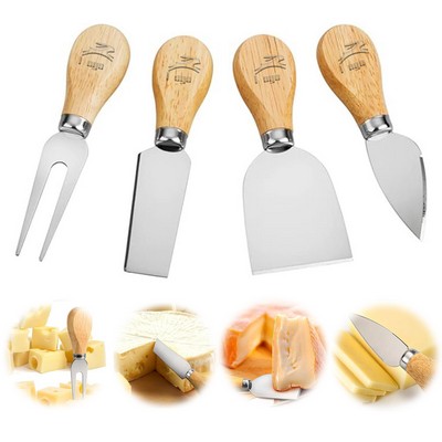 Mini Premium Stainless Steel Cheese Knife Set Of 4