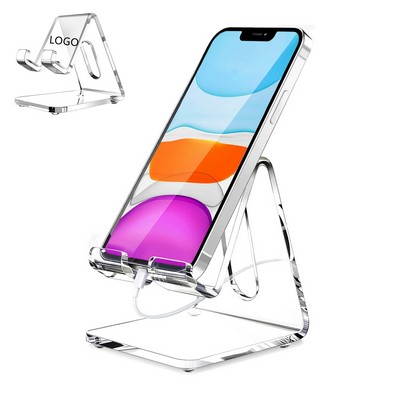 Portable Clear Acrylic Cell Phone Stand