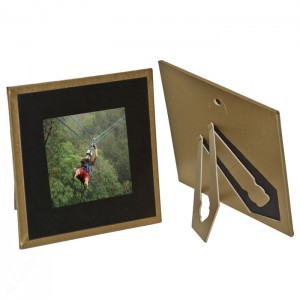 Polaroid Photo Holder w/Gold Border - Carolina (3"x3" Window Size)