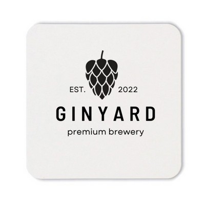 60 pt. Pulpboard Coaster, 3.5" Square