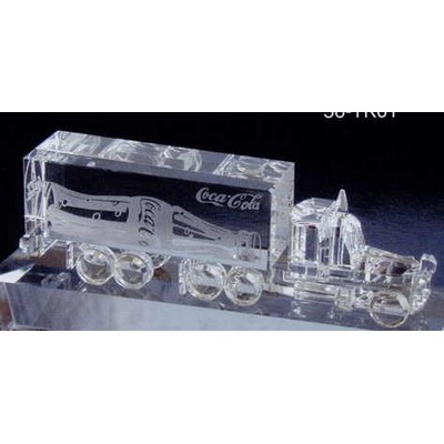 Crystal Cargo Semi Truck Model (5 1/8"x1 9/16")