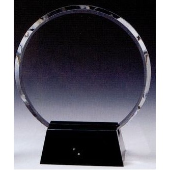 Circle Crystal Award (9"x7 1/2"x2 3/8")