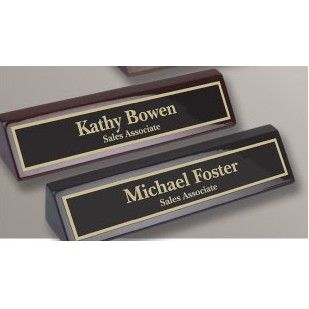 10" Black Piano Finish Name Plate