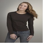 Gildan® SoftStyle® Junior Fit Ladies' Long Sleeve Cotton T-Shirt