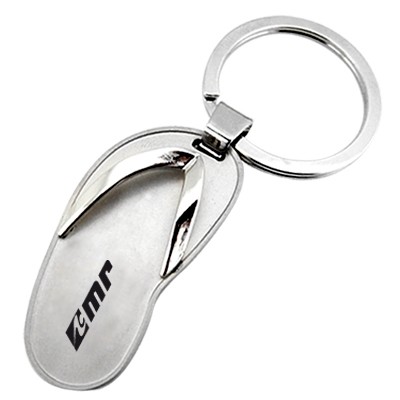 Metal Flip Flop Sandal Keyring