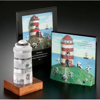 Le Phare Light House Award w/ Wood Base