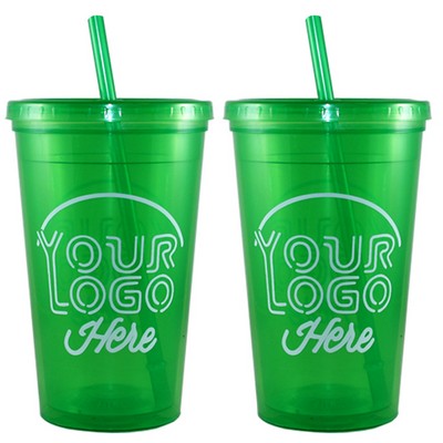 16 Oz. Bolero™ Tumbler w/ Lid & Straw