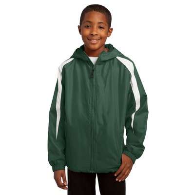 Sport-Tek® Youth Fleece-Lined Colorblock Jacket