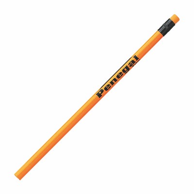 Neon Wood Pencil w/Matching Eraser (3-5 Days)