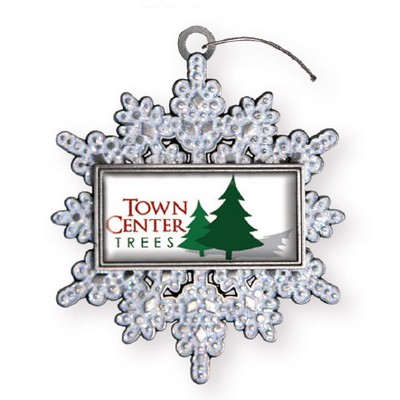 Express Snowflake Holiday Ornament (Domestically Produced)