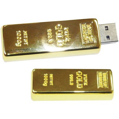 Gold Bar USB Drive (1GB)