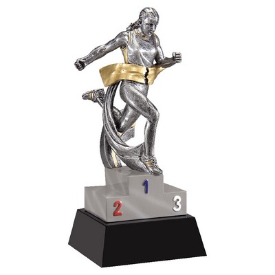 7" Female Track Motion Xtreme Resin Trophy