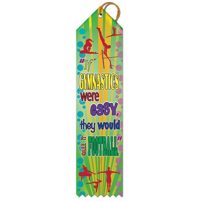 Gym Football Multicolor Point Top Award Ribbon