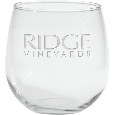 16.75 Oz. Stemless Red Wine Glass - Etched