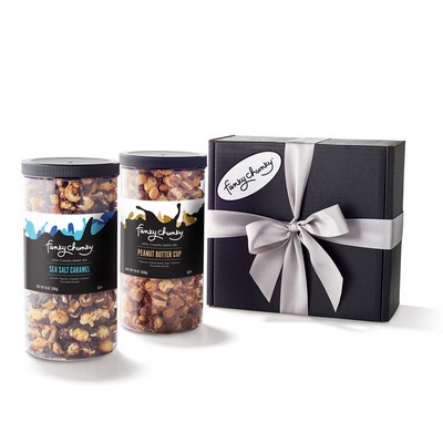 Funky Chunky Salty Sweet Duo: Sea Salt Caramel Popcorn & Peanut Butter Cup