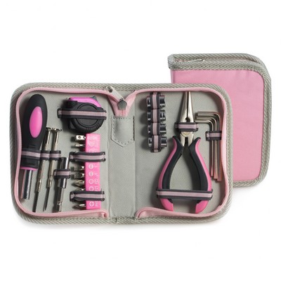 23 Piece Tool Set w/Pink Case