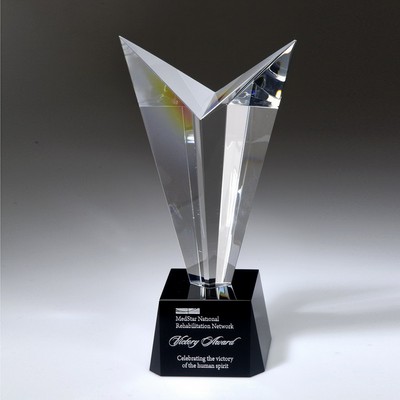 10" Victory Optical Crystal Award