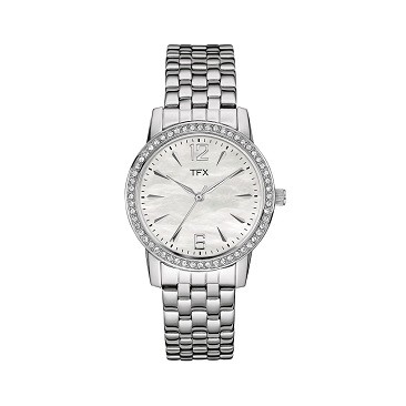 Bulova TFX Collection Ladies Steel Bracelet Watch with Swarovski Crystals